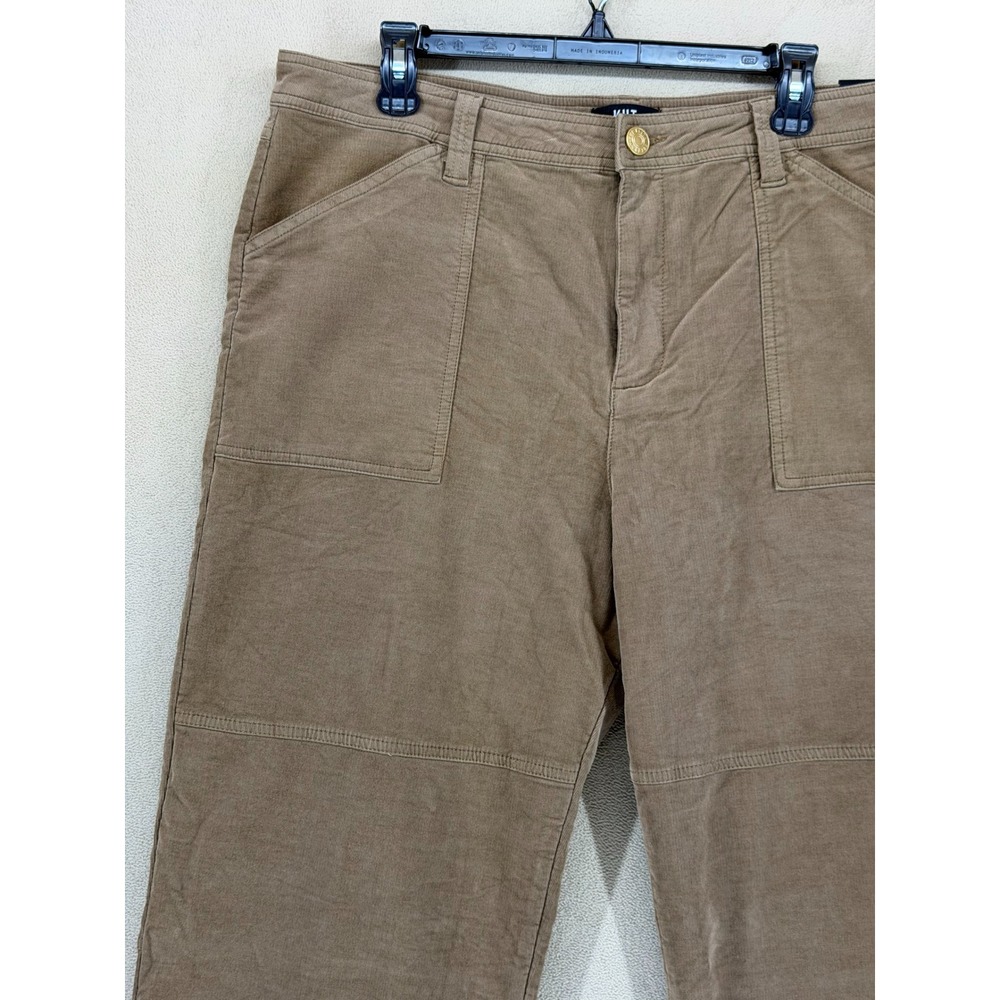 KUT From The Kloth Women Sienna Wide‎ Leg Corduroy Pants Khaki Size 16 - Picture 3 of 14